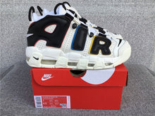 Cargar imagen en el visor de la galería, Air More Uptempo 96 Trading Cards Sail Black Sail Team Orange DM1297-100