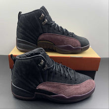 Cargar imagen en el visor de la galería, Air Jordan 12 Retro x A Ma Maniere Black Burgundy Crush DV6989-001