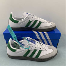 Cargar imagen en el visor de la galería, Adidas Samba OG White Green Supplier Color IG1024