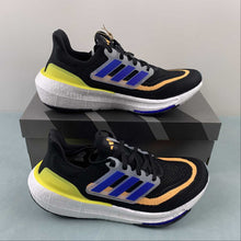 Cargar imagen en el visor de la galería, Adidas UltraBoost Light Core Black Lucid Blue Bright Yellow HP9204