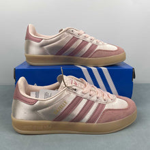 Cargar imagen en el visor de la galería, Adidas Gazelle Indoor Wonder Quartz Wonder Mauve Gold Metallic JI2709