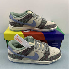 Cargar imagen en el visor de la galería, SB Dunk Low Crenshaw Skate Club Beige Multi-Color Blue FN4193-100