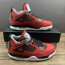 Cargar imagen en el visor de la galería, Air Jordan 4 Retro Toro Bravo Fire Red White Black Cement Grey 308497-603