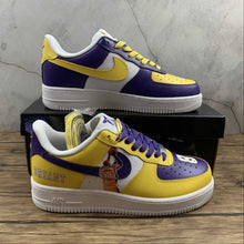 Cargar imagen en el visor de la galería, Air Force 1 07 Low “Lakers” Purple Yellow White Customised 315122-118