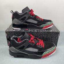 Cargar imagen en el visor de la galería, Air Jordan Spizike Low Black Varsity Red Classic Green FQ1759-060