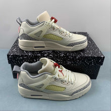 Cargar imagen en el visor de la galería, Air Jordan Spizike Low Off White Gray Yellow Red FQ1579-100