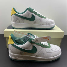 Cargar imagen en el visor de la galería, Air Force 1 Low White Dark Green Yellow AF1234-009