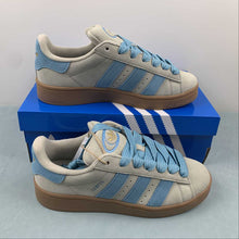 Cargar imagen en el visor de la galería, Adidas Campus 00s Putty Gray Preloved Blue Gold Metallic IE5588