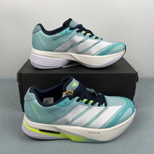 Cargar imagen en el visor de la galería, Adizero Boston 13 Flash Aqua Cloud White Lucid Lemon JS4945