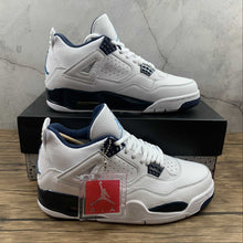 Cargar imagen en el visor de la galería, Air Jordan 4 Retro Ls Legend Blue Midnight White Navy 314254-107