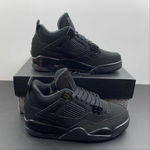 Cargar imagen en el visor de la galería, Air Jordan 4 Retro Gs Black Cat 2020 Light Graphite Black 408452-010