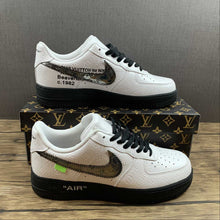 Cargar imagen en el visor de la galería, LV x Air Force 1 07 Low White Black White LV3369 101