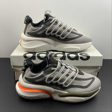 Cargar imagen en el visor de la galería, Adidas AlphaBoost V1 Metal Grey Screaming Orange Olive Strata HP2763