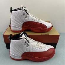 Cargar imagen en el visor de la galería, Air Jordan 12 Retro Cherry White Black Varsity Red CT8013-116