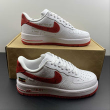 Cargar imagen en el visor de la galería, Louis Vuitton x Air Force 1 White and Red Flag LD0212