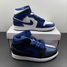 Cargar imagen en el visor de la galería, Air Jordan 1 Mid Split French Blue Black White DR0501-401