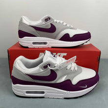 Cargar imagen en el visor de la galería, Air Max 1 87 Bold Berry White Bold Berry Neutral Grey Black HF1194-101