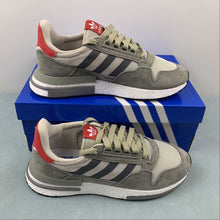 Cargar imagen en el visor de la galería, Adidas ZX 500 RM Grey Four Scarlet White B42204