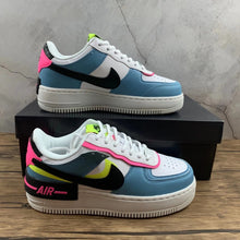 Cargar imagen en el visor de la galería, Air Force 1 Shadow Sunset Pulse Light Armory Blue Black CU8591-101