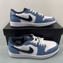 Cargar imagen en el visor de la galería, Air Jordan 1 Low Golf Aegean Storm White Armory Navy DD9315-115