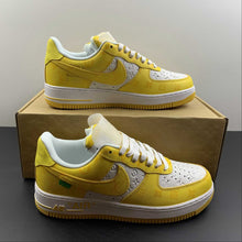 Cargar imagen en el visor de la galería, Louis Vuitton x Air Force 1 White Yellow 3308-8
