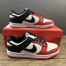 Cargar imagen en el visor de la galería, NBA x SB Dunk Low EMB 75th Anniversary White Black Chile Red DD3363-100