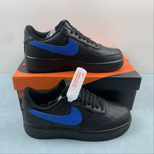Cargar imagen en el visor de la galería, Air Force 1 07 Low Black Blue CI9553-021