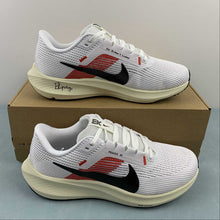 Cargar imagen en el visor de la galería, Air Zoom Pegasus 40 White Warm Red Black FJ0686-100