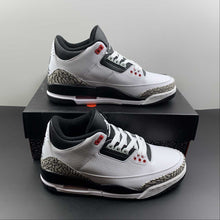 Cargar imagen en el visor de la galería, Air Jordan 3 Retro Infrared 23 White Black Cement Red 136064-123