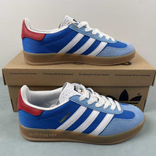 Cargar imagen en el visor de la galería, Adidas Gazelle Indoor Olympic Pack Blue Red Gum IF9643