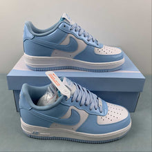 Cargar imagen en el visor de la galería, Air Force 1 07 Low Lackleder White Blue HP3656-533