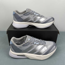 Cargar imagen en el visor de la galería, Adizero Boston 13 Halo Silver Silver Metallic Glow Blue JS4949