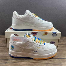 Cargar imagen en el visor de la galería, Air Force 1 07 Low Rice White Blue Gold NA2022-004