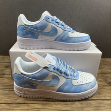 Cargar imagen en el visor de la galería, Air Force 1 07 Low Blue Sky White Blue Customised CW2288-113