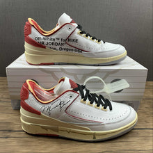Cargar imagen en el visor de la galería, Off-White x Air Jordan 2 Retro Low SP White Red Black DJ4375-106