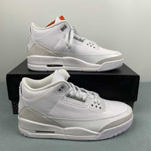 Cargar imagen en el visor de la galería, Air Jordan 3 Retro White Metallic Silver White CT8532-111