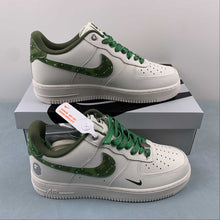 Cargar imagen en el visor de la galería, Air Force 1 07 Low BAPE White Green Gray PF9055-763