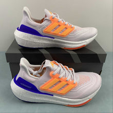 Cargar imagen en el visor de la galería, Adidas Ultraboost Light Cloud White Solar Gold Lucid Blue HQ6352