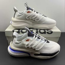Cargar imagen en el visor de la galería, Adidas AlphaBoost V1 Cloud White Blue Fusion Bright Red HP2757
