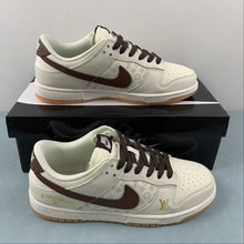 Cargar imagen en el visor de la galería, SB Dunk Low LV Rice White Brown Gold XD6188-010