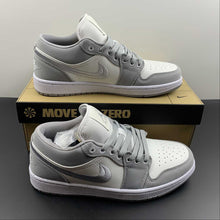 Cargar imagen en el visor de la galería, Air Jordan 1 Low Light Steel Grey Sail White DV0426-012