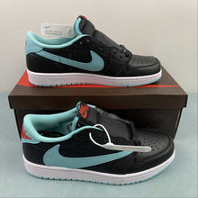 Cargar imagen en el visor de la galería, Travis Scott x Air Jordan 1 Low OG Black Blue DM7866-701