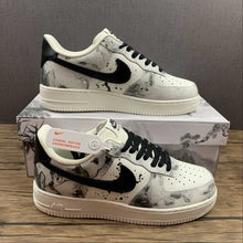 Cargar imagen en el visor de la galería, Air Force 1 07 Low Landscape Ink Painting White Black BL1522-089
