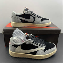 Cargar imagen en el visor de la galería, Air Jordan 1 Retro Low OG SP “Travis Scott” Black Sail-Phantom DM7866-001