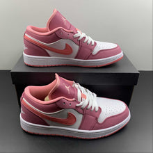 Cargar imagen en el visor de la galería, Air Jordan 1 Low Desert Berry Coral Chalk White 553560-616