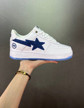 Cargar imagen en el visor de la galería, BAPE STA White Blue Denim