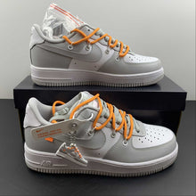 Cargar imagen en el visor de la galería, Air Force 1 07 Low White Grey Stay Custom CV1724-107