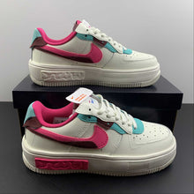 Cargar imagen en el visor de la galería, Air Force 1 FONTANKA Sangria Sail Washed Teal Pink Prime DO6146-101