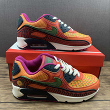 Cargar imagen en el visor de la galería, Air Max 90 Day of the Dead Deep Ocean University Gold Cactus Flower DC5154-458