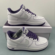 Cargar imagen en el visor de la galería, Air Force 1 07 Low White Dark Purple MM3603-025